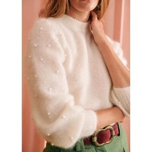 Sézane Pearl Sleeve Sweater